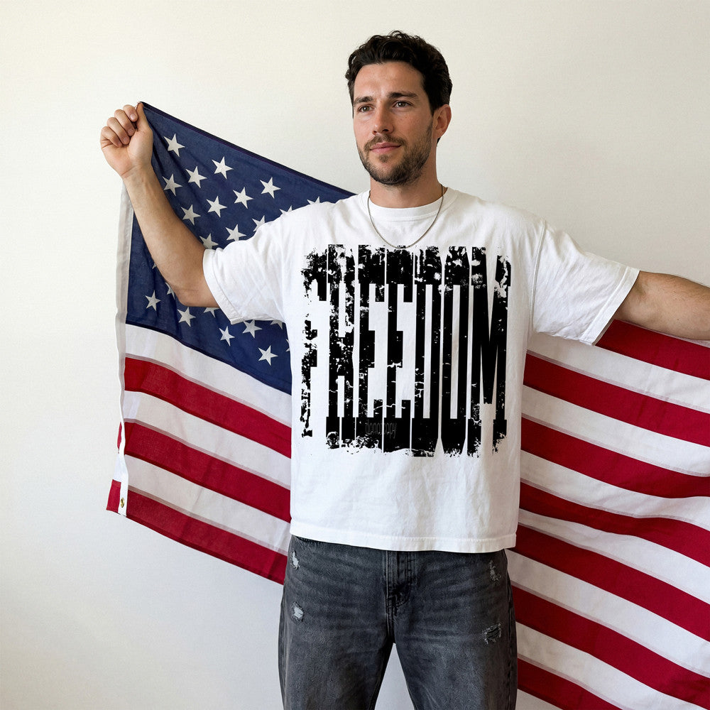 Distressed Freedom Tee