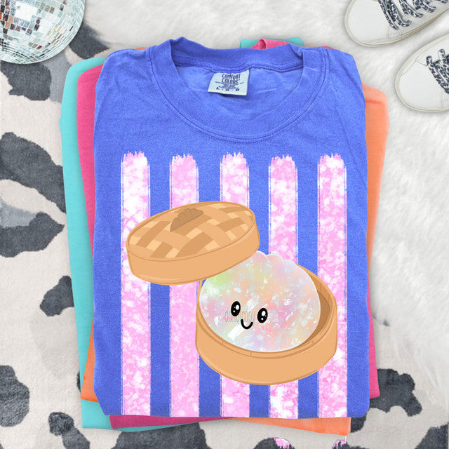 Pink Glitter Dumpling Tee
