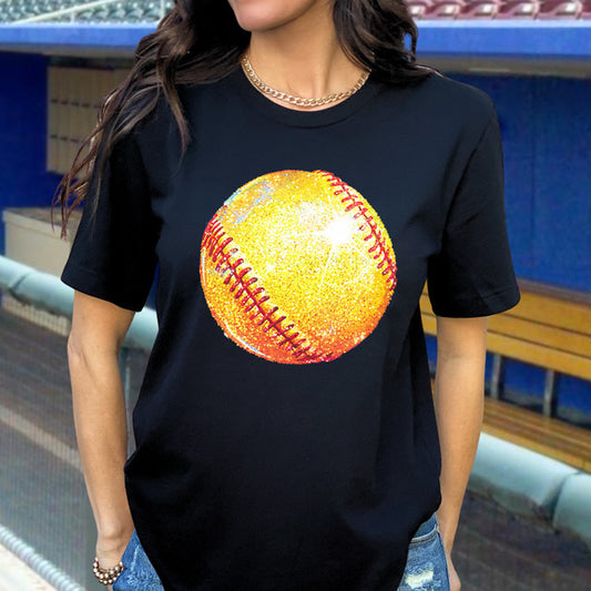 Glitzy Softball Tee