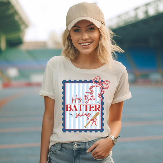 Hey Batter Stamp Tee