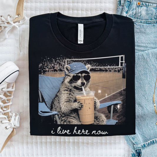 Volleyball I Live Here Tee
