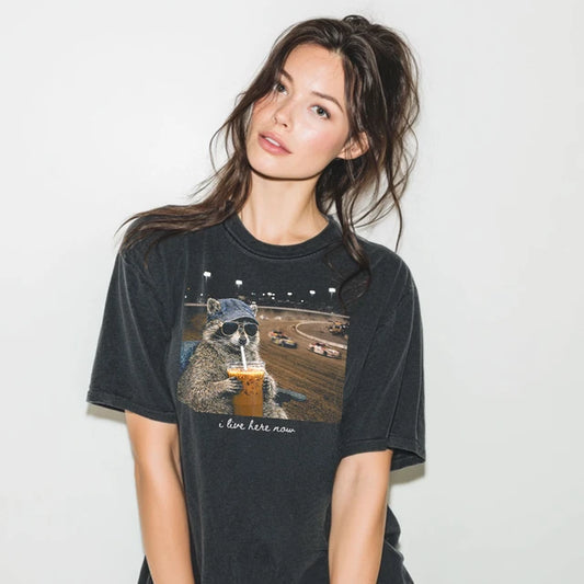 Dirt Track Raccoon Tee