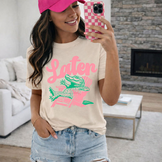 Lounging Gator Tee