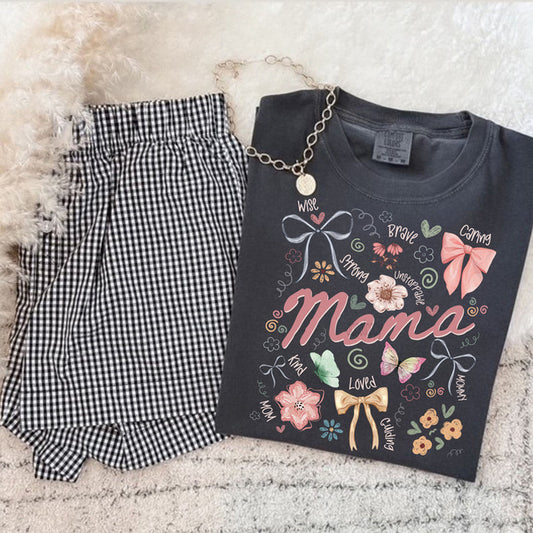 Mama Dainty Bow Tee