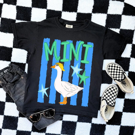 Mini Goose Blue Toddler/Youth Tee