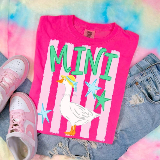 Mini Goose Pink Toddler/Youth Tee