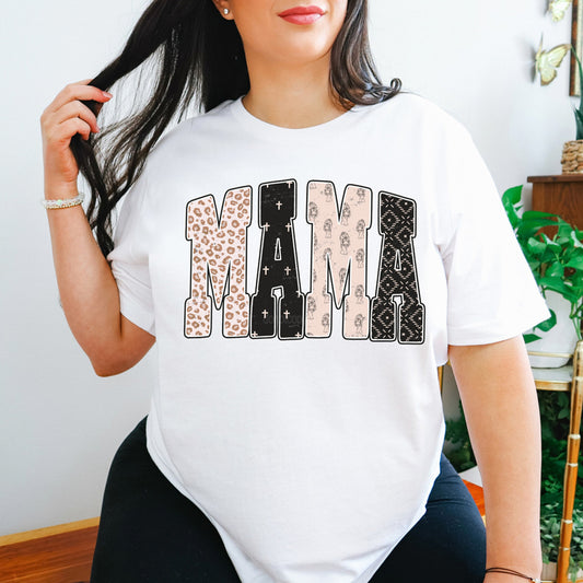 Mama Patterned Tee