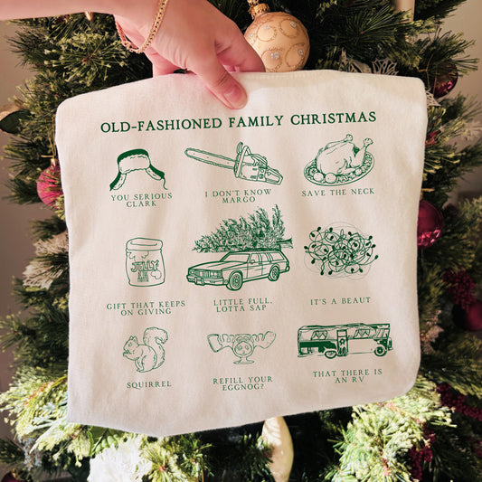 Old Fashioned Family Christmas Tee