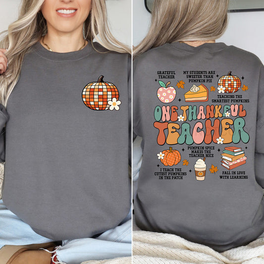 Disco Thankful Teacher Tee
