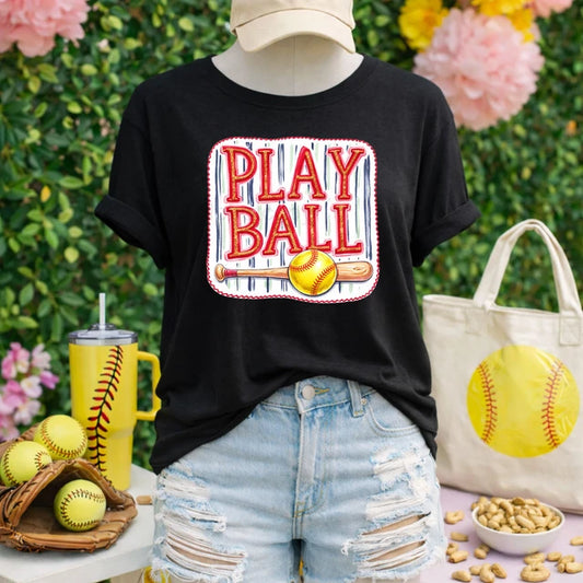 Play Ball Softball Tee