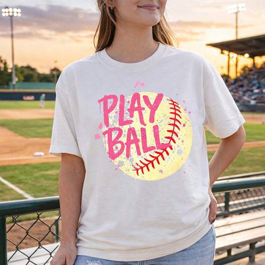 Play Ball Softball Tee