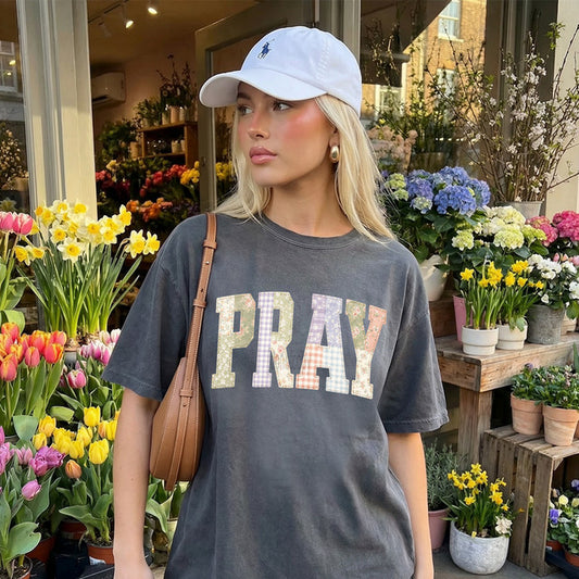 Patchwork Pray Tee