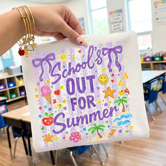 Bow School's Out Tee