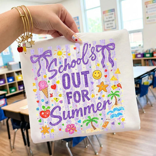 Bow School's Out Tee