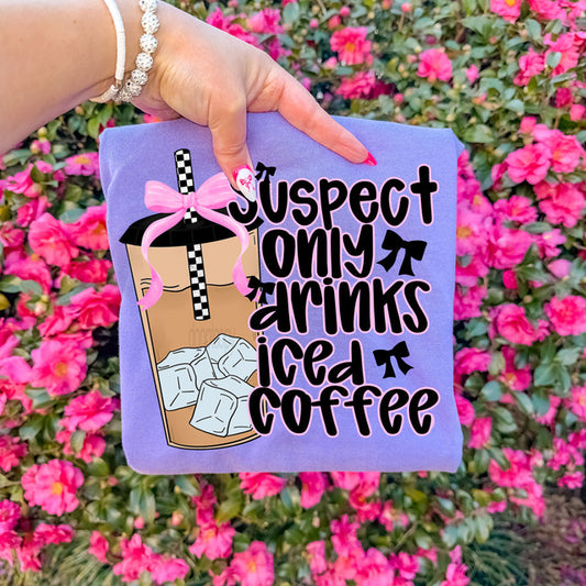 Suspect Drinks Iced Coffee Tee