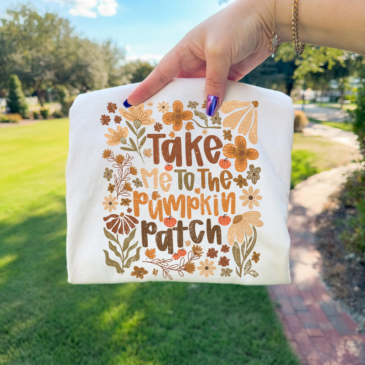 Floral Pumpkin Patch Tee