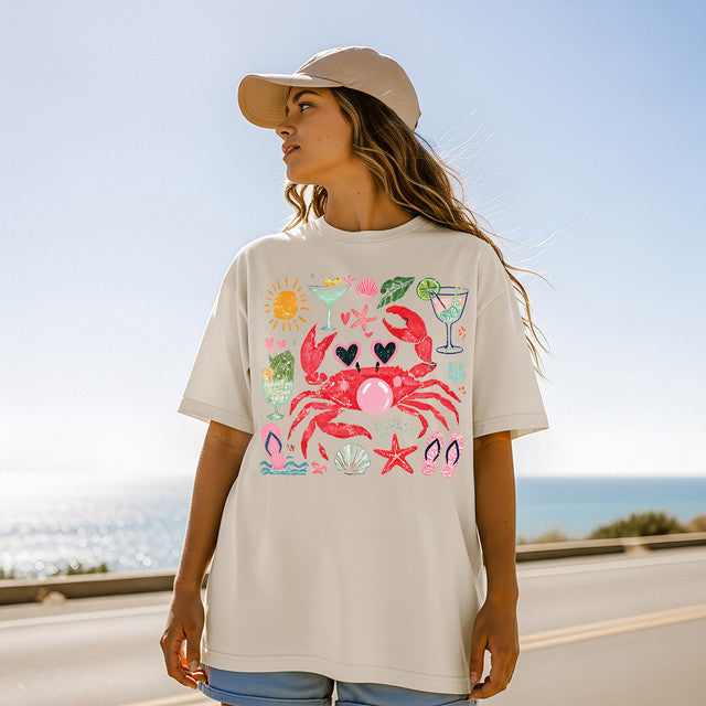Tropical Crab Tee