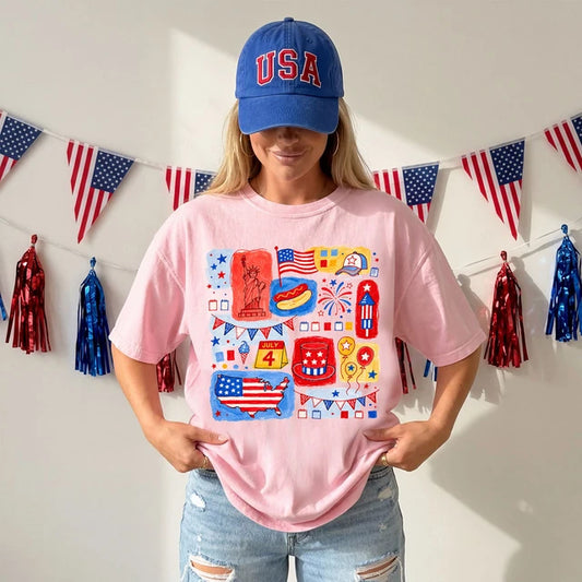 USA Doodle Tee