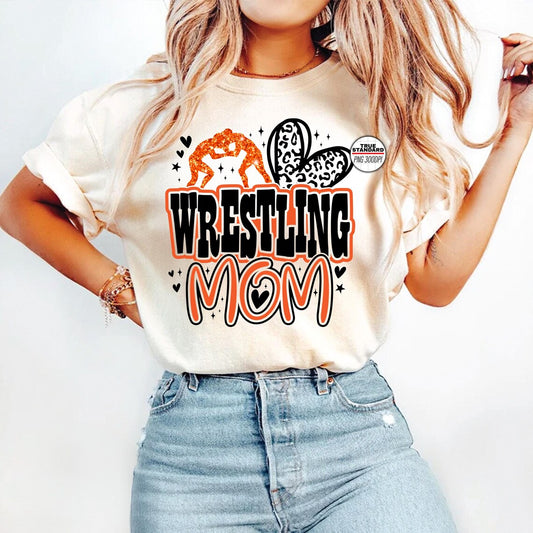 Heart Wrestling Mom Tee